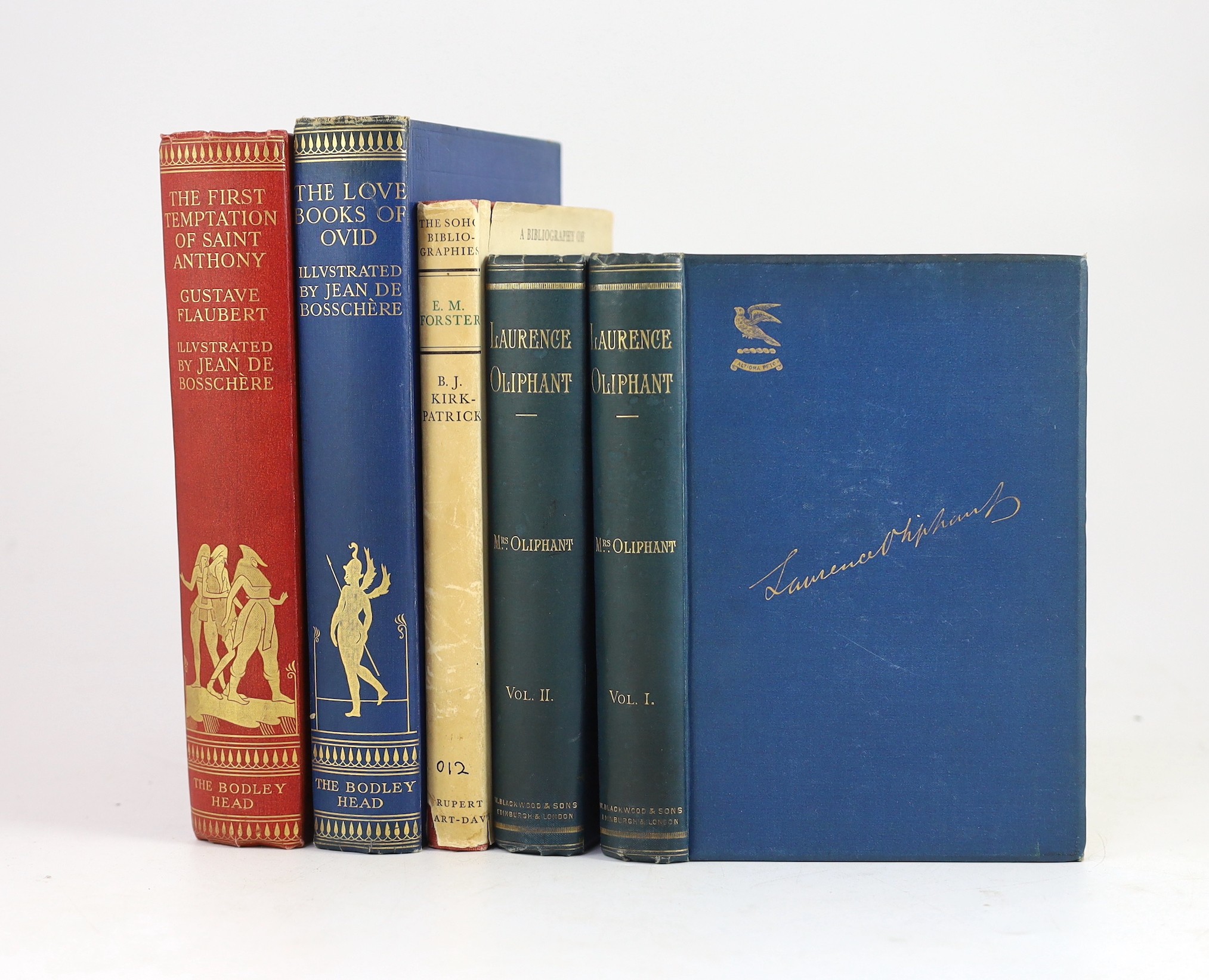Oliphant, Margaret Oliphant W. - Memoir of the Life of Laurence Oliphant and of Alice Oliphant, his wife. First Edition, 2 vols. portrait frontispcs., half titles, publisher's catalogue and adverts.; original gilt cloth.